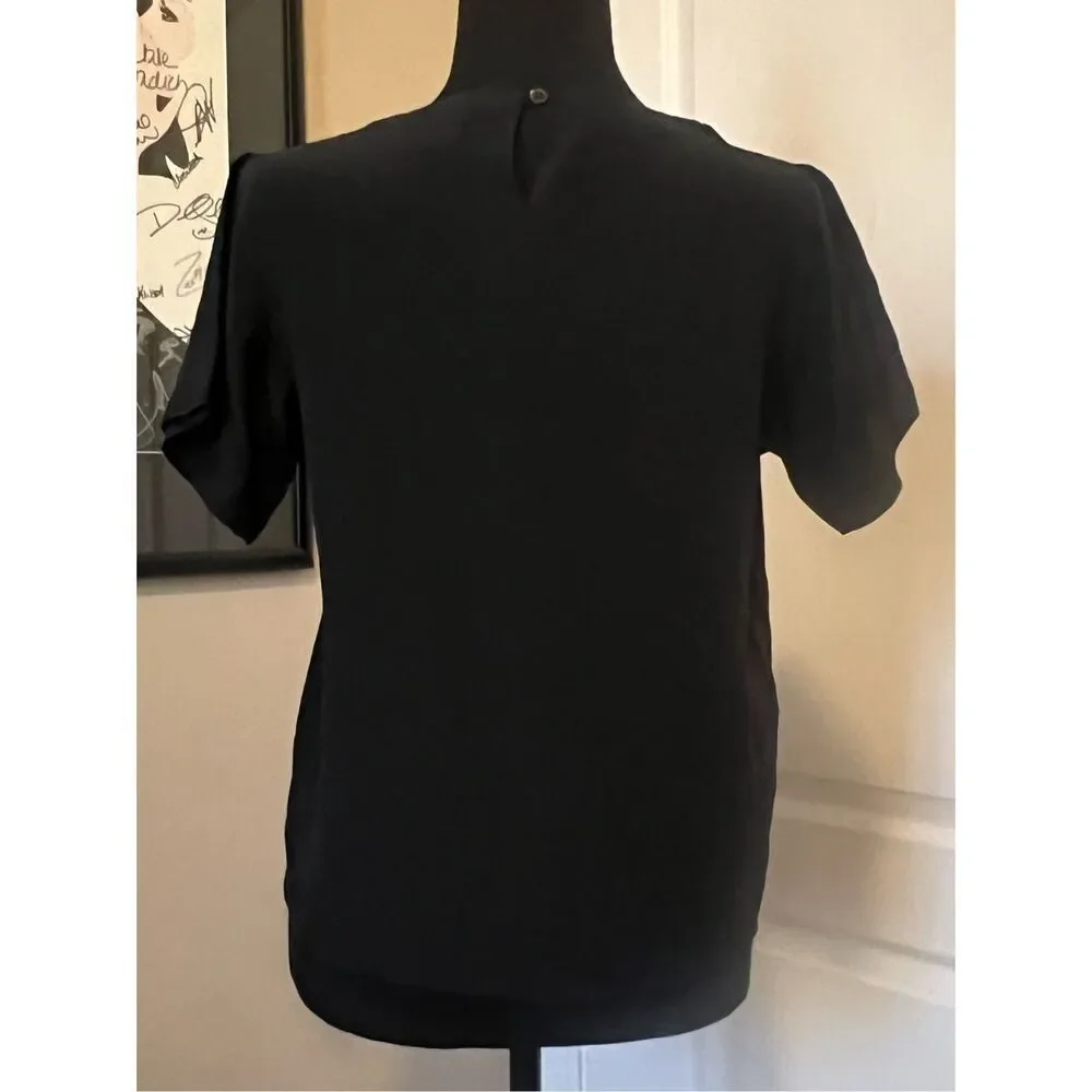 Anna & Frank black 100% silk blouse - Picture 2 of 5